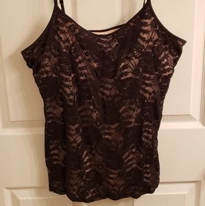 NEW EXPRESS BEST LOVED LACE BRA CAMI BLACK XL